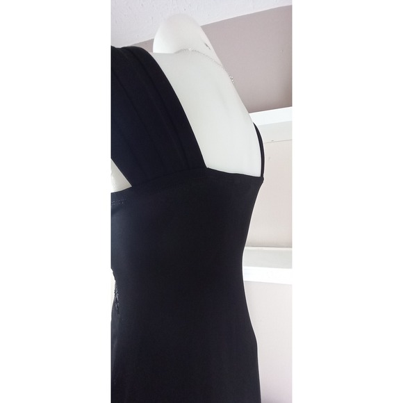 CAROLE LITTLE Black  Stretch Short Lace ‎ Dress Size 6 - Picture 5 of 9